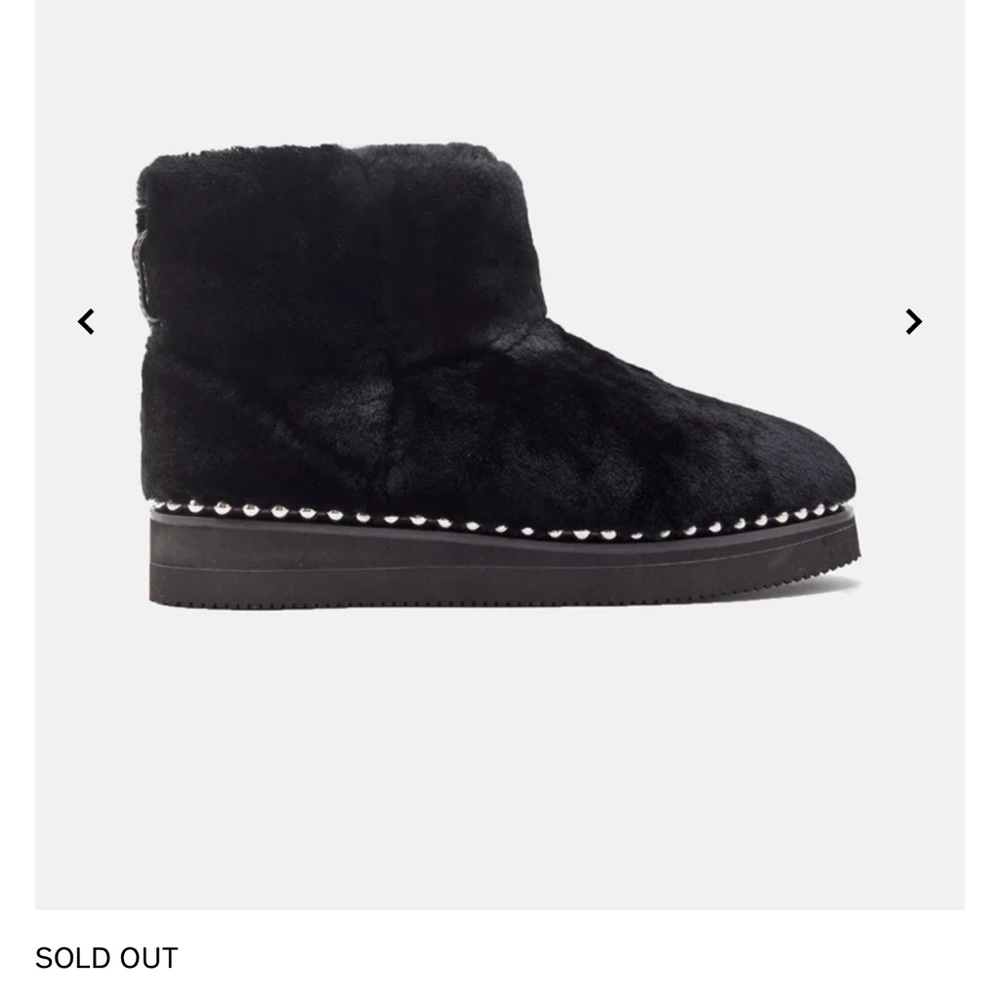 Alexander Wang Women's Black Fur Ankle Boots 8